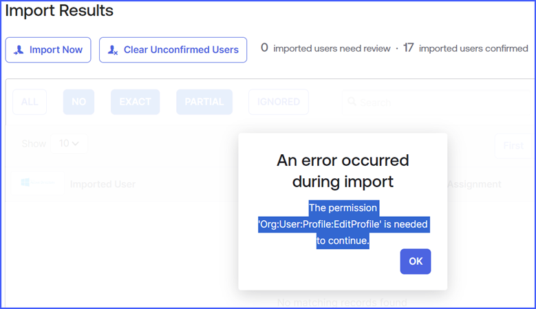 Error Message