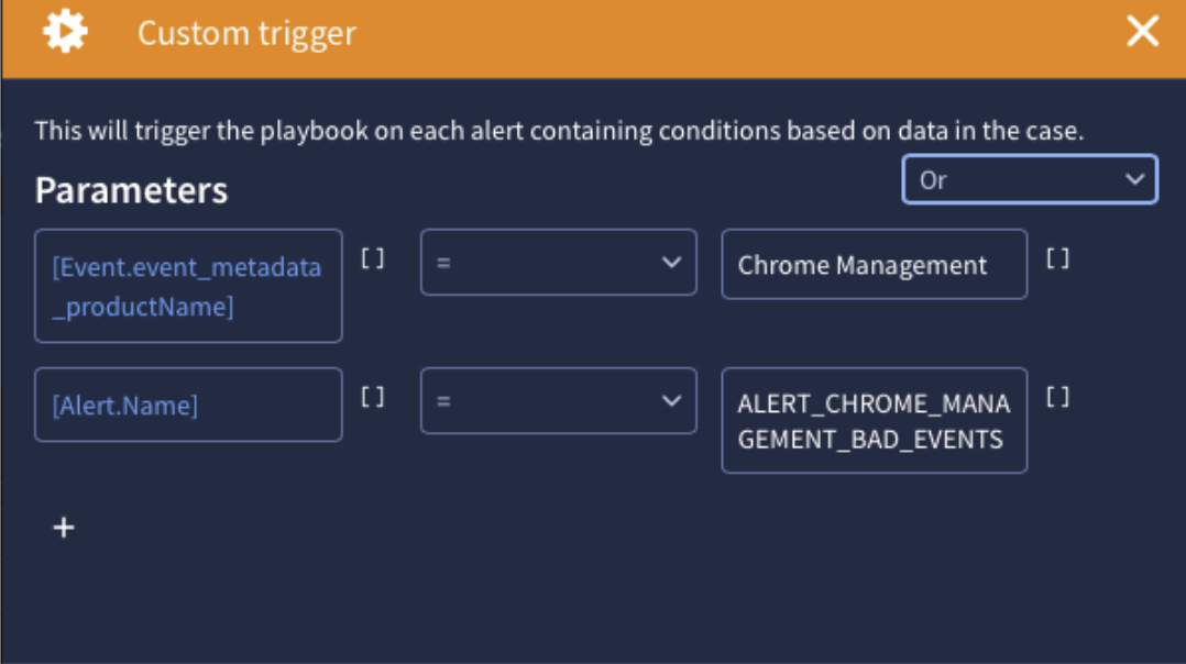 Generate the custom trigger