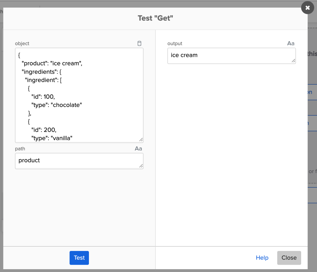 Extracting a simple text