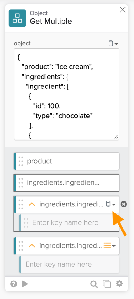 Using the Object – Get Multiple card