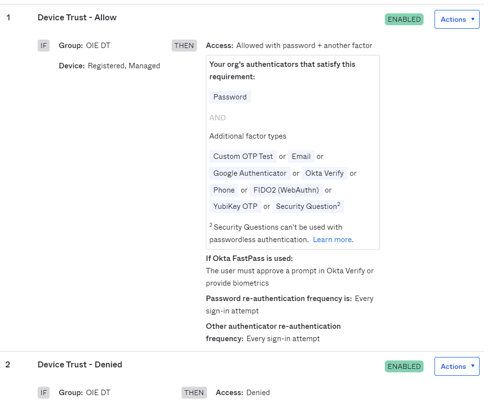 Device trust