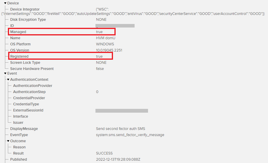 System logs