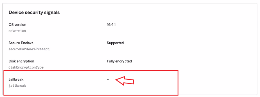 Device Security signals