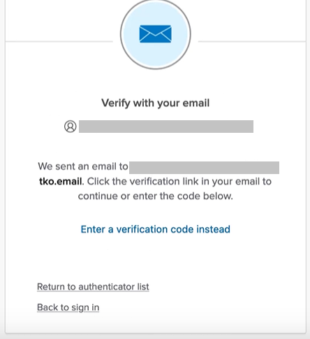Verify email