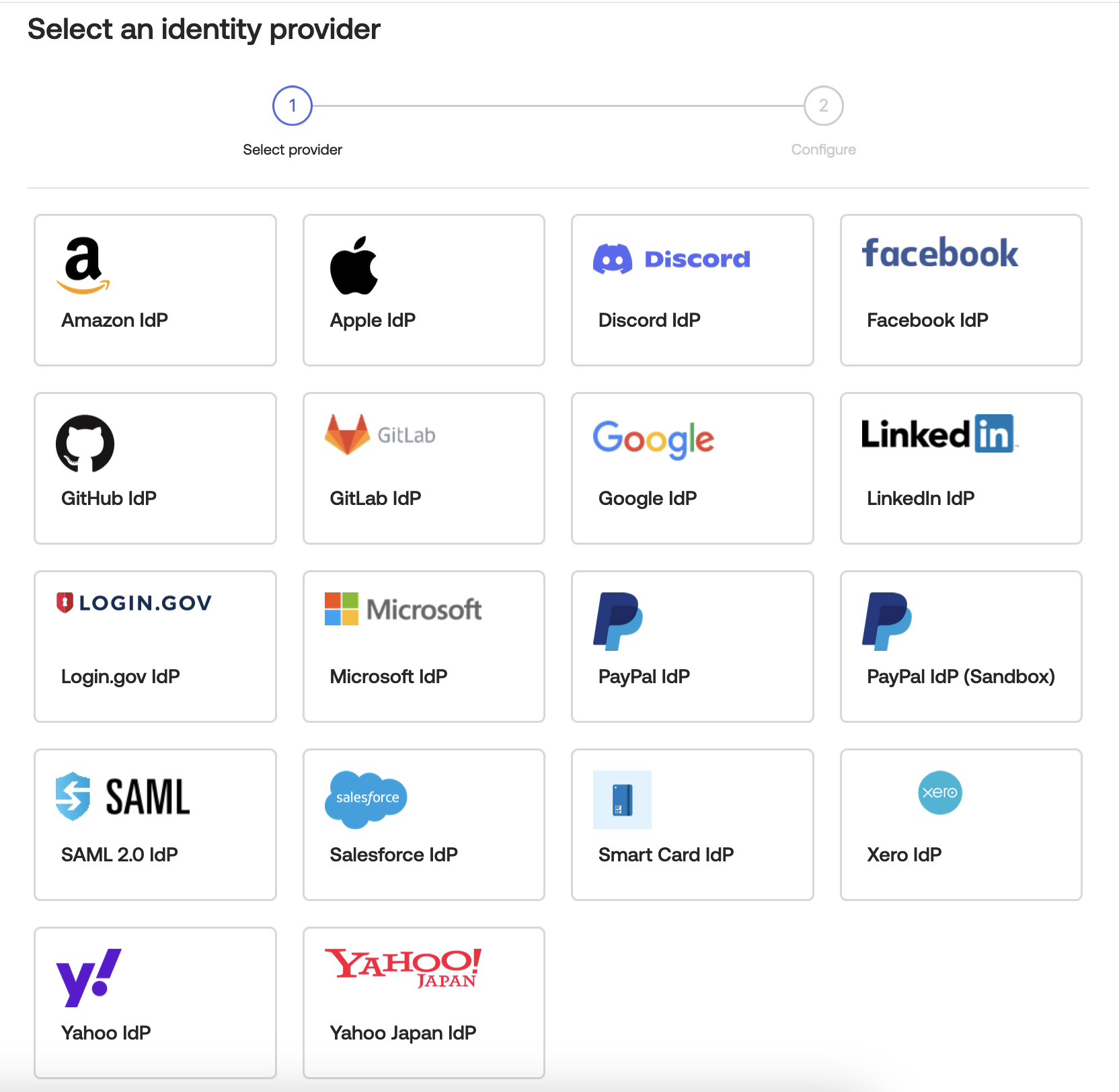 Open ID Connect IdP option is missing