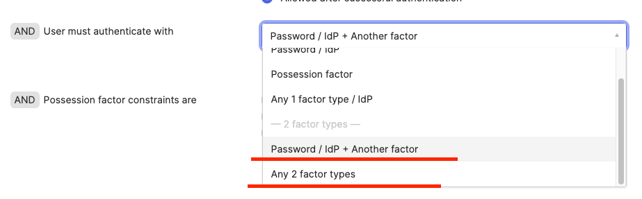 Rule configuration