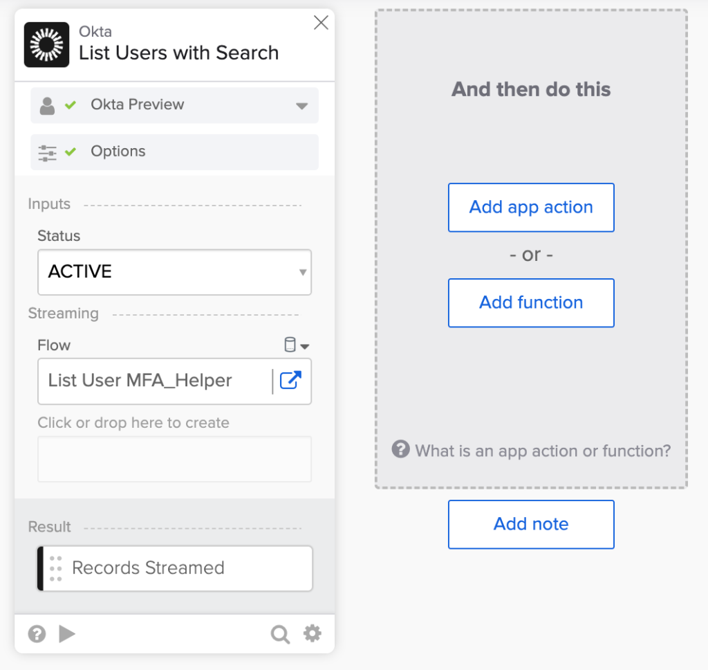 List active users flow