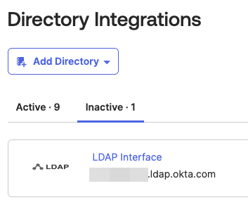 Inactive Directory Integration