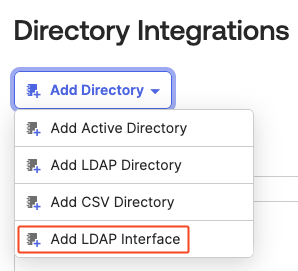 Add LDAP Interface