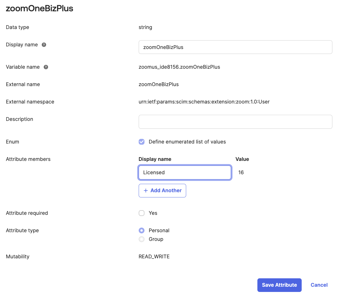 zoomOneBizPlus attribute