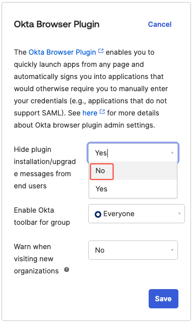 Okta Browser Plugin