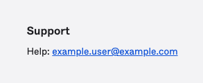Support: Help