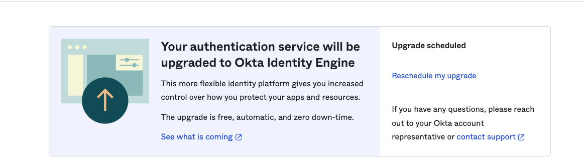 upgrade to Okta Identity Engine