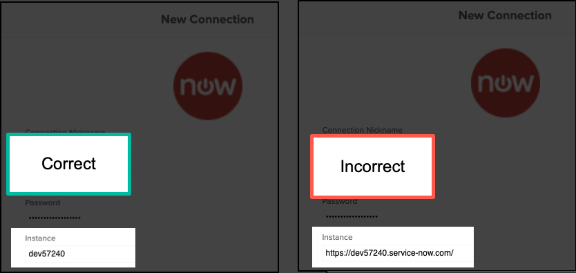 ServiceNow Connector Setup Example