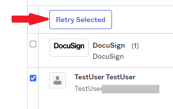 Retry Selected