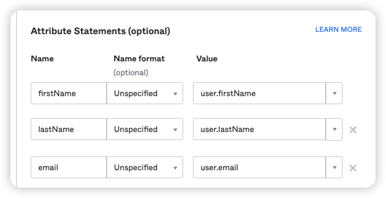 ATTRIBUTE STATEMENTS (OPTIONAL)