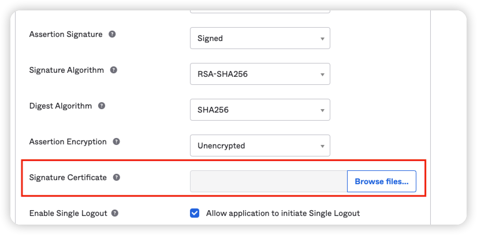 Signature Certificate