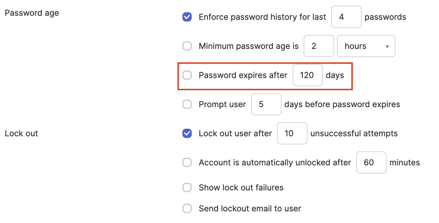 Password Policy