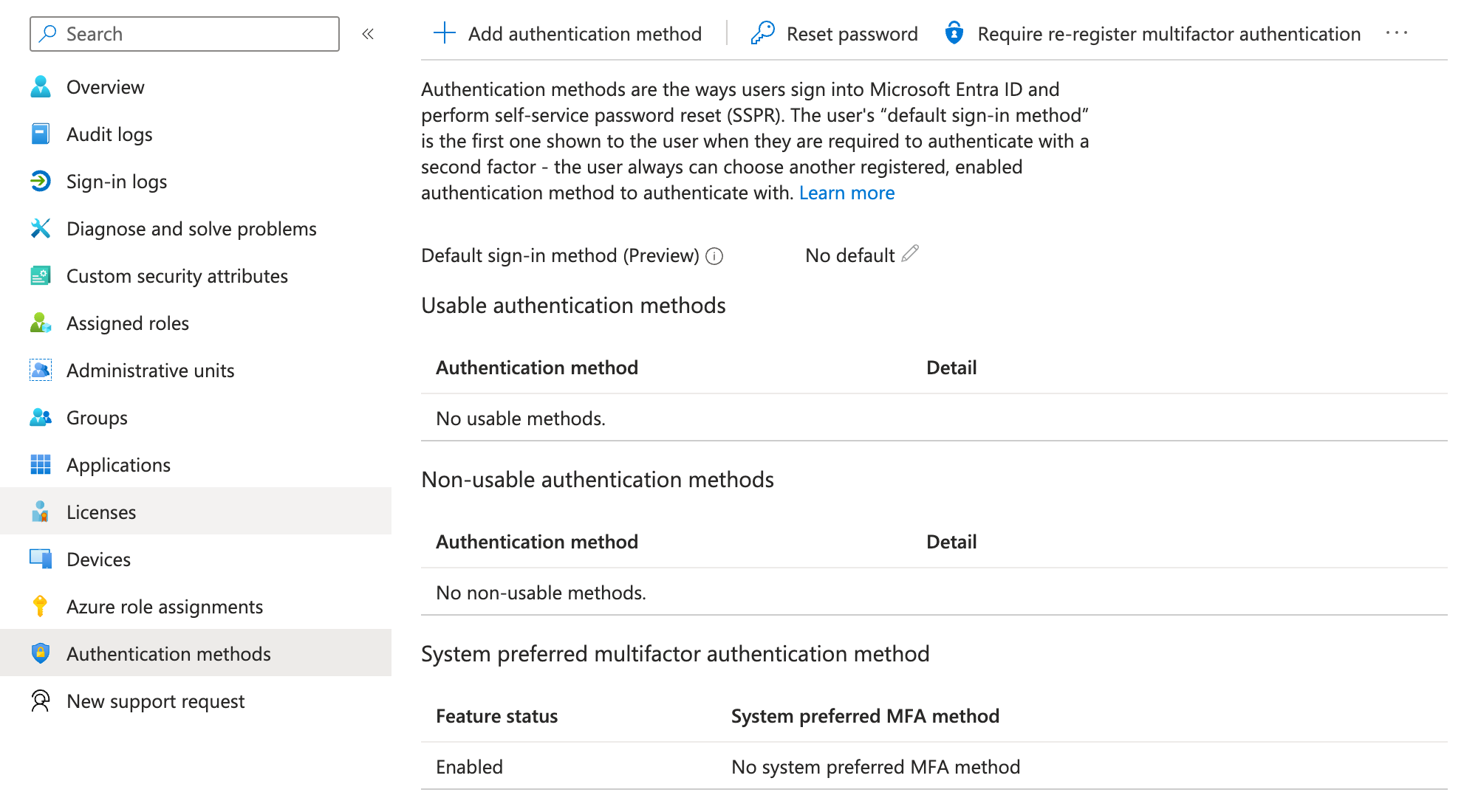 Authentication methods