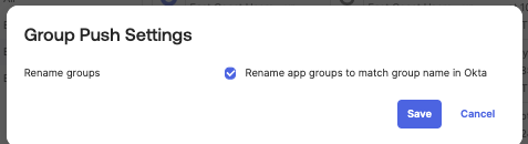 Group Push Settings