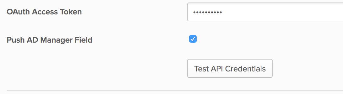 Push AD Manager Field