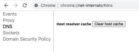 "Clear host cache" option