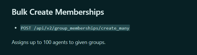 Bulk Create Memberships