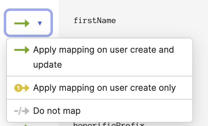 attribute mapping