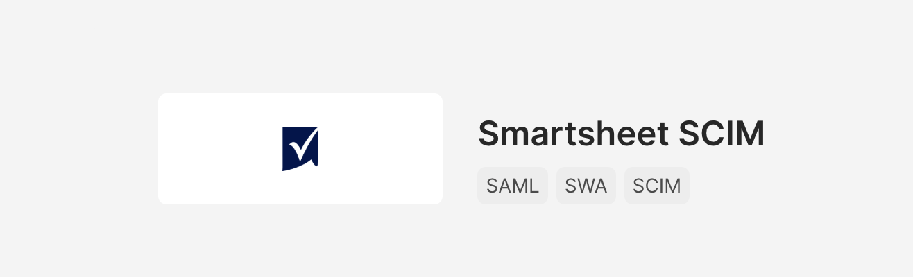 Smartsheet SCIM app
