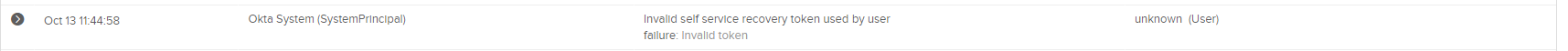 Invalid token
