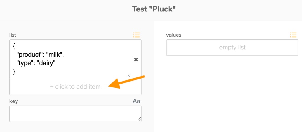 Adding list items
