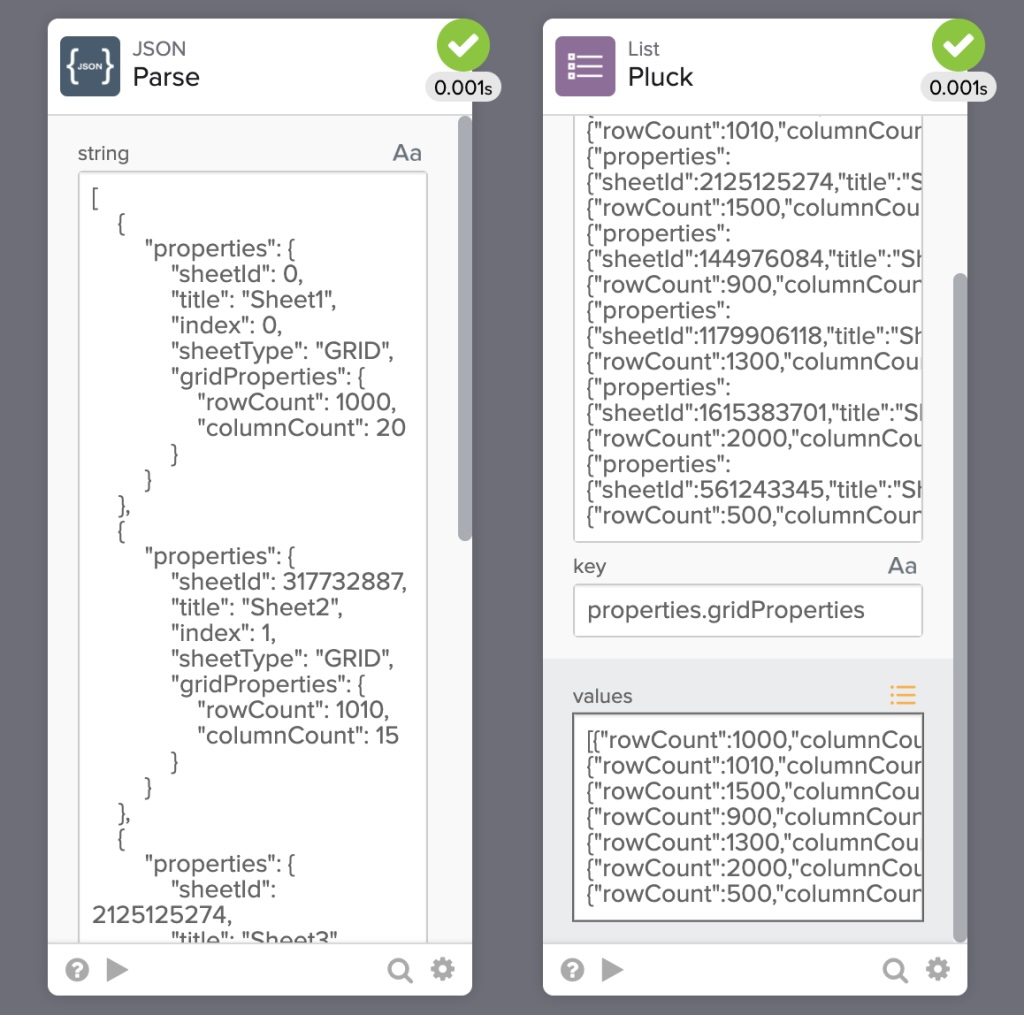 Testing the Pluck card as part of a flow