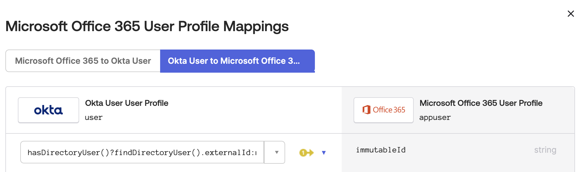O365 User Profile Mappings