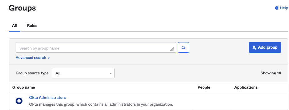 Okta Administrators Group Membership Count is blank
