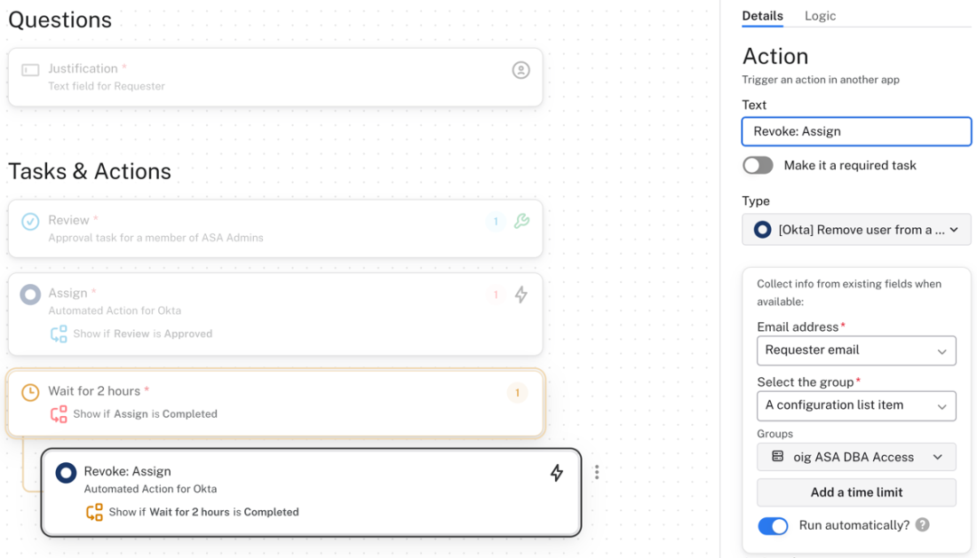 Timer and Revoke steps in Workflow