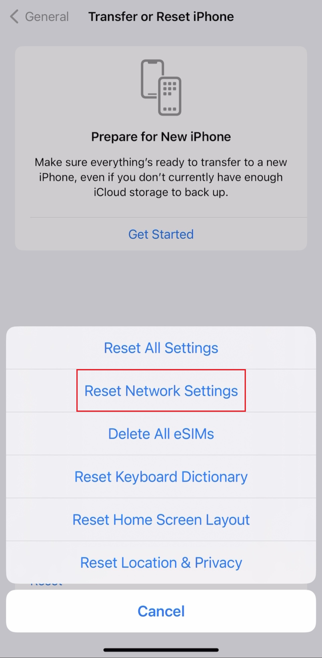iphone settings