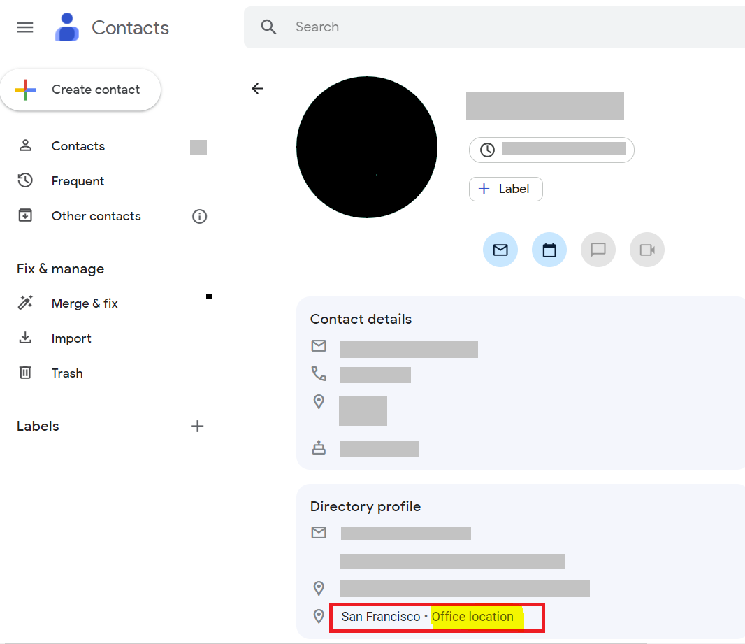 Office Location Attribute