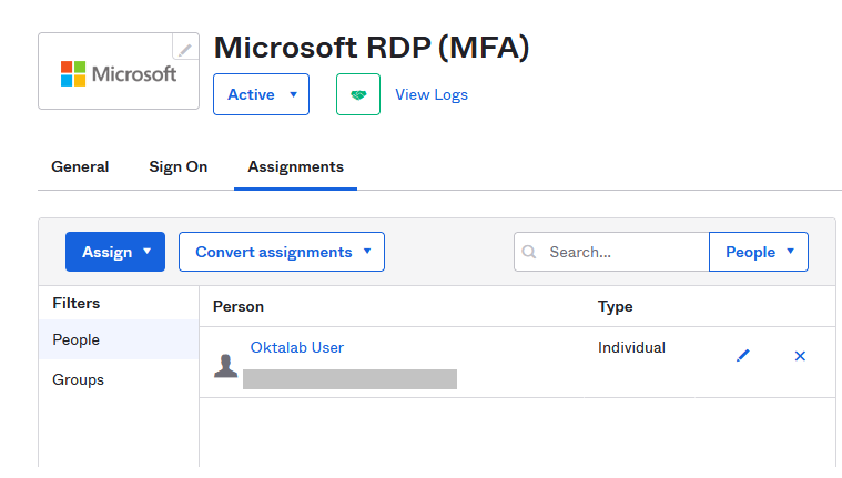 Microsoft RDP app