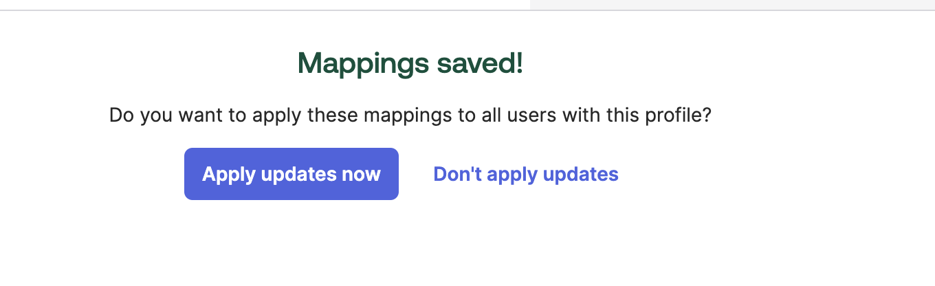 "Apply updates now" button