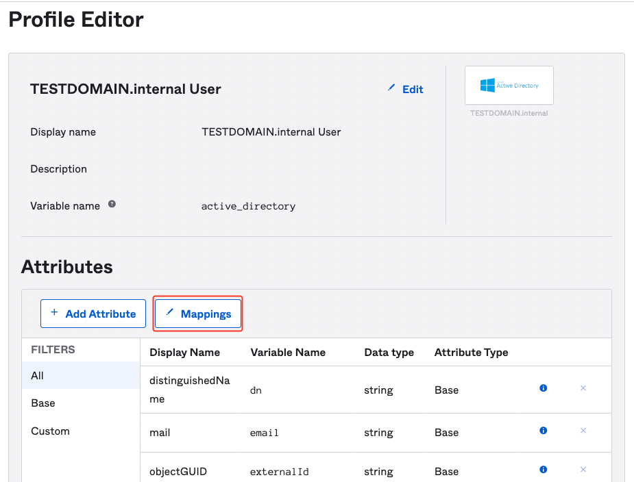 Profile editor
