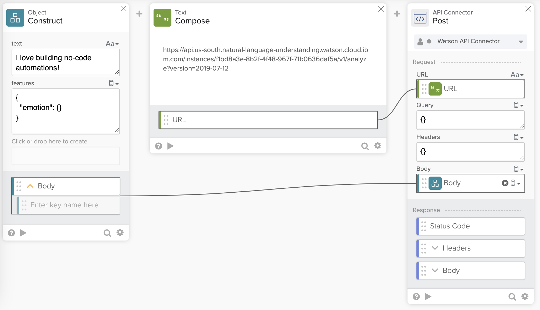 workflows watson api flow1