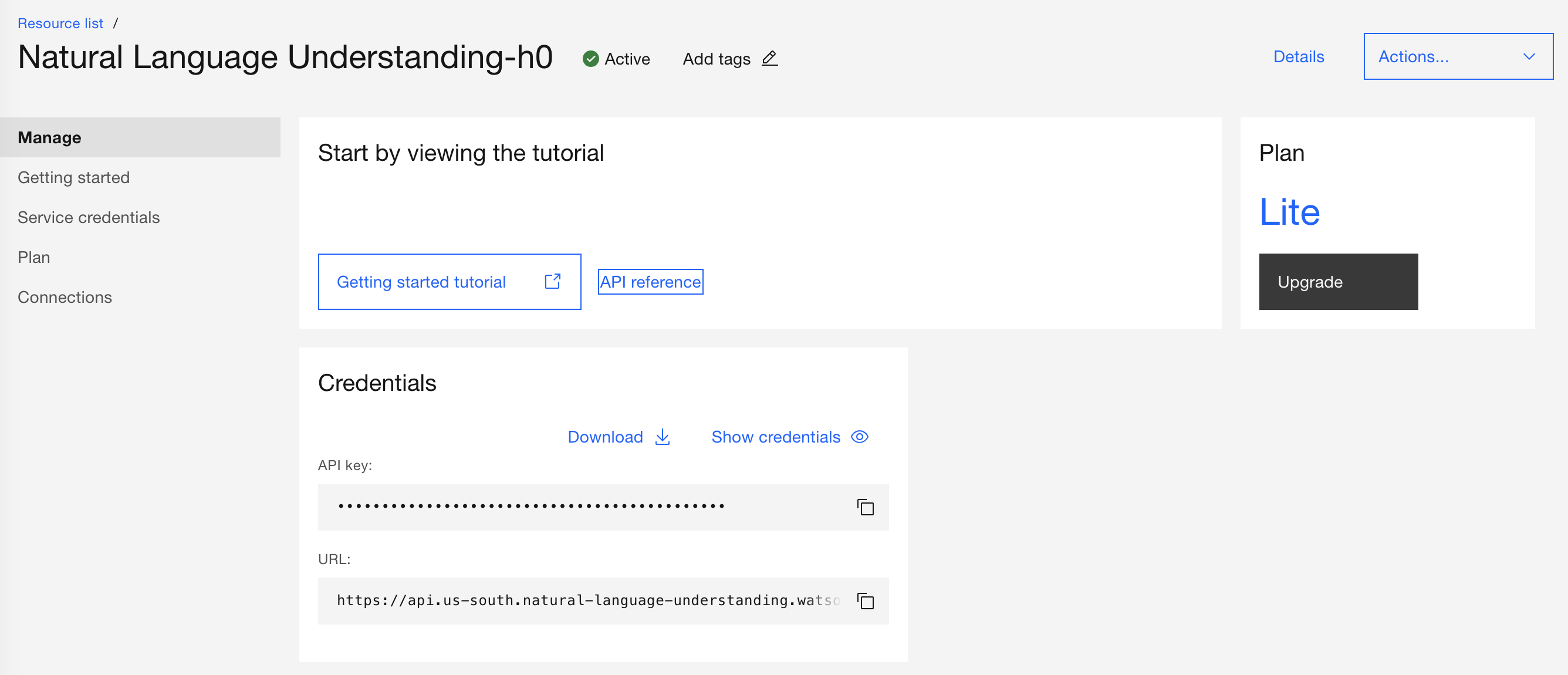 watson watson api flow url