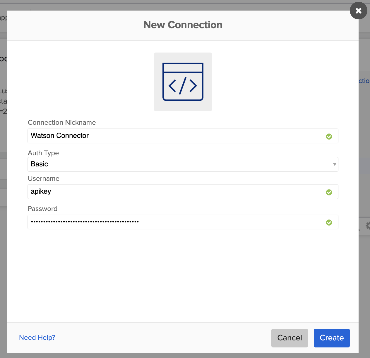 workflows watson connection