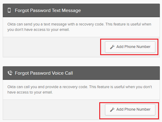 Forgot Password Text Message