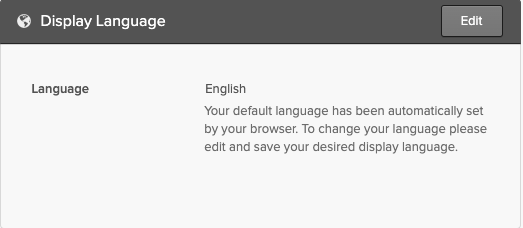default language