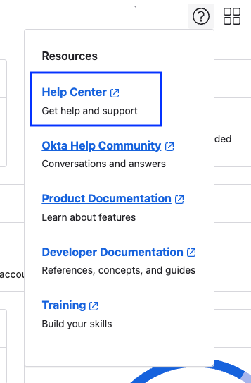 Okta Admin Help Center Link