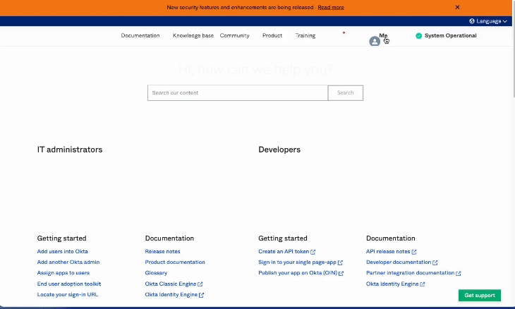 Elevated Support Contact