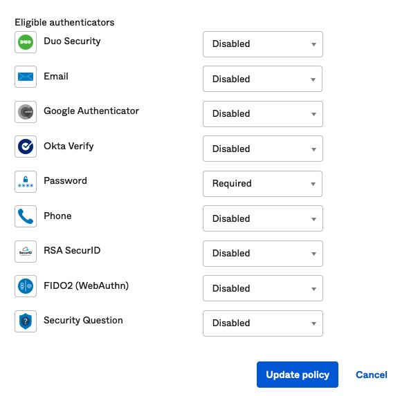 Authenticators