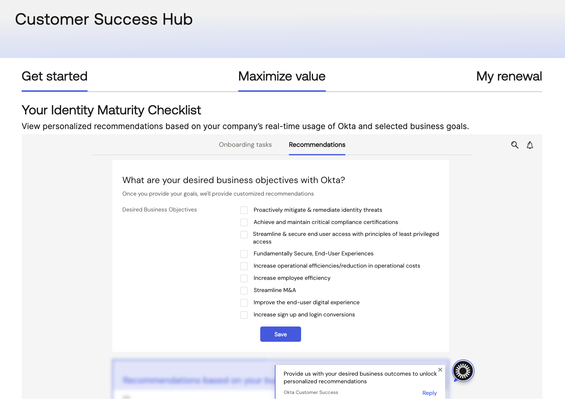 Customer Success Hub