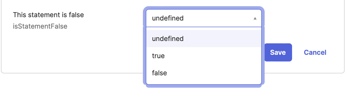 Possible Boolean values